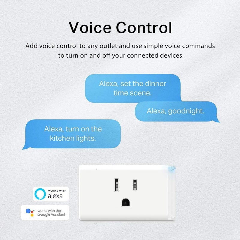 Kasa Smart Plug HS103P3, Smart Home Wi-Fi Outlet Works with Alexa, Echo, Google Home & IFTTT, No Hub Required, Remote Control,15 Amp,UL Certified, White, 3 Count (Pack of 1) - Image 2